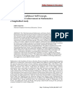 Perception or Confidence? Self-Concept, Self-Efficacy and Achievement in Mathematics: A Longitudinal Study