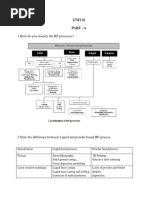 1.how Do You Classify The RP Processes?: Unit Ii Part - A