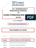 7-IMMUNGEN - S2 - Cours Du Mercredi 16-03-22