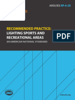 Recommended Practice:: Lighting Sports and Recreational Areas