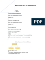 Write A Program To Demonstrate Use of Implementing Interfaces