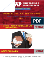 Derecho de Las Obligaciones Primera Unidad - Uap 2018-I