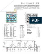 Gran Mango 3.1416: Resistors Capacitors Potentiometers Parts List (Stock Big Muff)