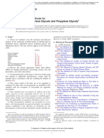 Analysis of Ethylene Glycols and Propylene Glycols: Standard Test Methods For