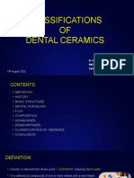 Classifications of Dental Ceramics (Autosaved)