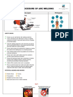 Safe Work Procedure of Arc Welding: Machine Layout PPE Required