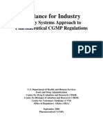 FDA - Quality Systems Approach