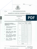 Matematik Kertas 2 With Answer Scheme