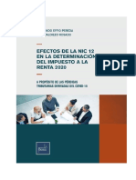 Efectos de La NIC 12 en La Determinación Del Impuesto A La Renta 2020