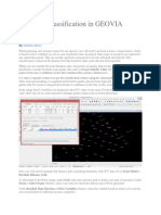 Resource Classification in GEOVIA Minex