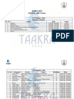 Taakra'22 Schedule Final