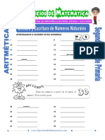 Lectura - Escritura - Numeros Naturales 2° Grado