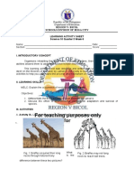 Region V-Bicol Schools Division of Iriga City Learning Activity Sheet Science 10 Quarter 3 Week 6