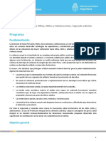 Programa. Violencia Sexual Contra Niñas, Niños y Adolescentes