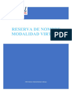 Pasos para La Reserva de Nombre