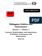 Philippine Politics and Governance: Senior High School