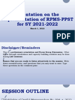 RPMS-PPST 21-22 Orientation With Adlib