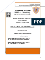 Silabo Por Competencias de Odontopediatria 2021