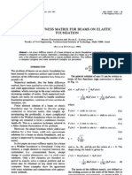 Ref Exact Stiffness Matrix For Beams On Elastic Foundation