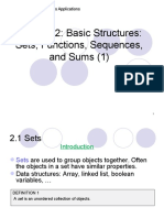 Chapter 2: Basic Structures: Sets, Functions, Sequences, and Sums