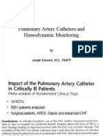 Pulmonary Artery Catheters and Hemodynamic Monitoring