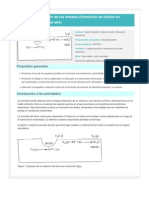 Óxidos. La Oxidación de Los Metales (Formación de Óxidos en Metales Expuestos Al Aire)