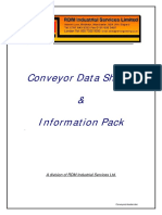 Conveyor Data Sheets & Information Pack: A Division of RDM Industrial Services LTD