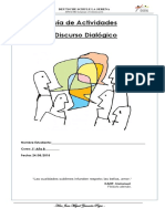 Guía de Actividades 1° Año Medio - Discurso Dialógico