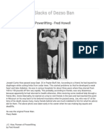 The Tight Tan Slacks of Dezso Ban - J.C. Hise, Pioneer of Powerlifting - Fred Howell