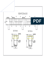 BEAM (250x450) : Section A Section B