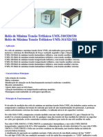 Relés de Subtensão Trifásicos UMX-330