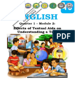 English: Effects of Textual Aids On Understanding A Text