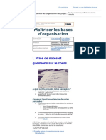 (Notes de Cours MOOC GDP) L'Essentiel de L'organisation Des Projets (Site Web)