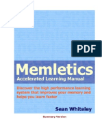 Memletics Accelerated Learning Manual - Sean Whiteley