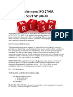 Comparison Between ISO 27005