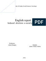 English Report: Induced Abortion-A Social Problem