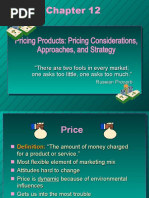 Pricing Products: Pricing Considerations, Approaches, and Strategy