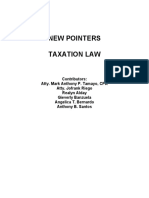 New Pointers - Taxation Law