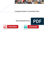 Flowchart For Arranging Numbers in Ascending Order