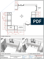 Working Drawing of Kitchen: Lower Storage Plan