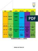 Horario 1 Grado Corregido