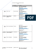 Online Training of Trainers' (Tot) /walkthrough of Modules Schedule