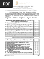 Self Assessment 3.a Time Management