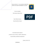 Informe Del Capitulo 1 y 2 Del Libro de Dirección Estrategica de Karen Weinberger Villarán