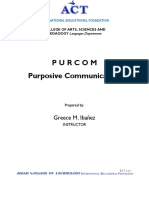 Purcom Purposive Communication: Greece M. Ibañez