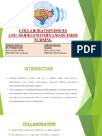 Collaboration Issues and Models Within and Outside Nursing: Presented To: Presented By: Dr. Prabhjot Saini Sanjana