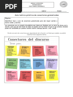 LENGUAJE 7° AÑO N°2 Conectores Gramaticales