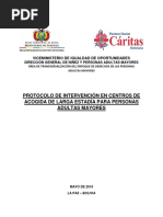 Protocolo de Intervencion en Centros Deacogida de Larga Estadia para Personasadultas Mayores