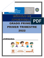 1° - Módulo de Aprendizaje Grado Primero - I Trimestre 2022