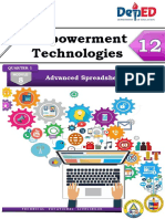 Empowerment Technologies: Advanced Spreadsheet Skills